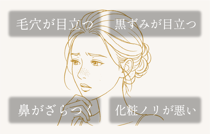 毛穴洗浄のお悩み
