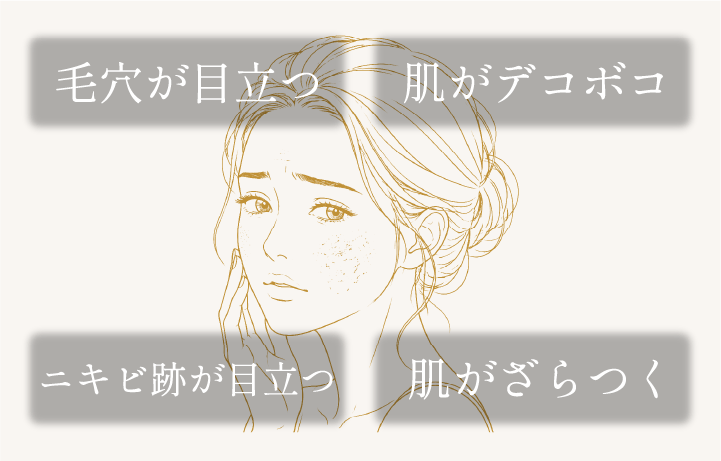 フラクショナルレーザーのお悩み