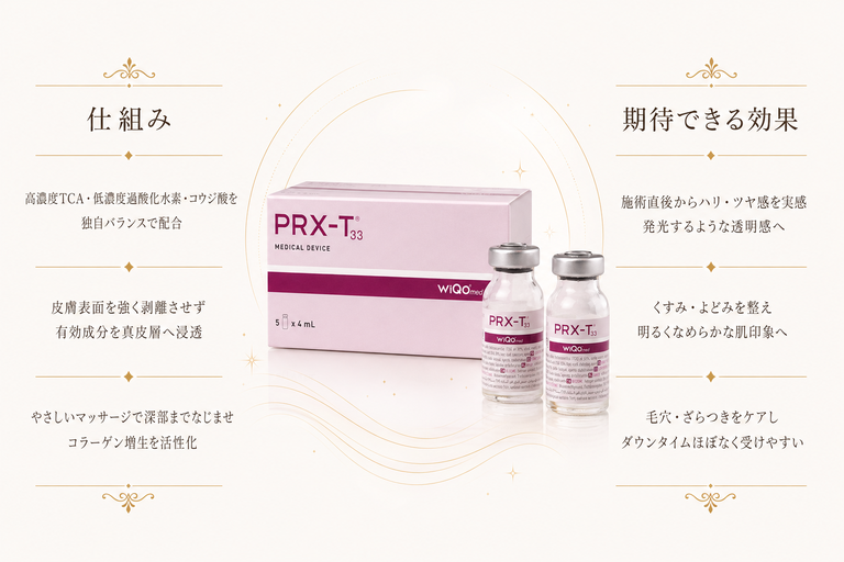 マッサージピール（PRX-T33）の特徴