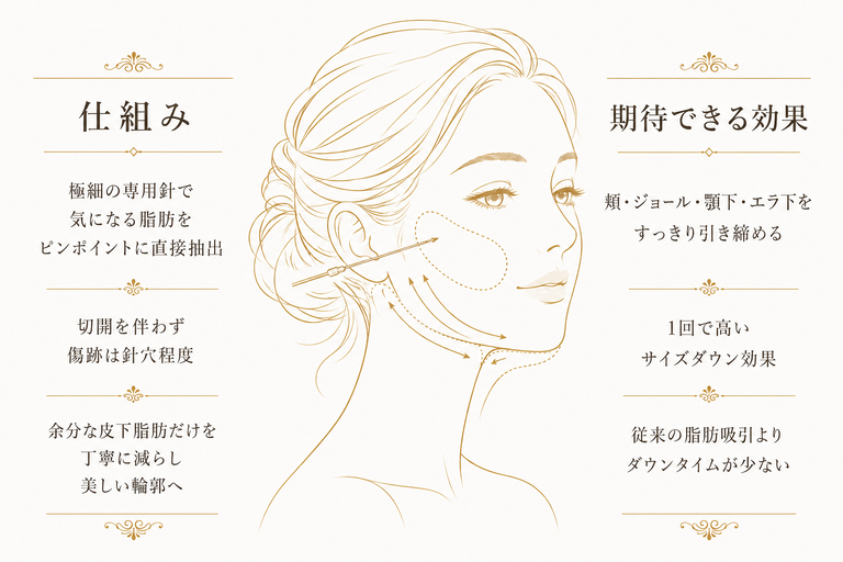 脂肪吸引注射 治療イメージ